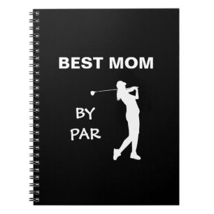 Beste Mama Par Golf Mommy Golfer Pun Mother Day Notizblock