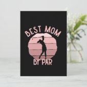Beste Mama par golfing lustige und niedliche Mama Karte (Stehend Vorderseite)