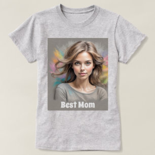 Beste Mama Pastel Sketch T-Shirt
