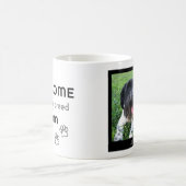 Beste Mama Pawsome Schwarz-Weiß-Foto Tasse (Mittel)