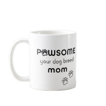 Beste Mama Pawsome Schwarz-Weiß-Foto Tasse