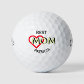 Beste Mama Personalidentifizierung Golfball (Vorderseite)