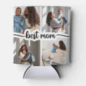 Beste Mama Personalisiert 4 FotoCollage Dosenkühler (Vorderseite)