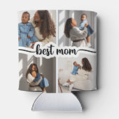 Beste Mama Personalisiert 4 FotoCollage Dosenkühler (Rückseite)