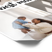 Beste Mama Personalisiert 4 FotoCollage Fotodruck (Ecke)