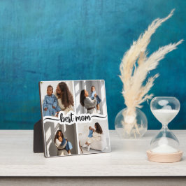 Beste Mama Personalisiert 4 FotoCollage Fotoplatte