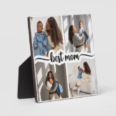 Beste Mama Personalisiert 4 FotoCollage Fotoplatte (Vorderseite)
