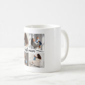 Beste Mama Personalisiert 4 FotoCollage Kaffeetasse (VorderseiteRechts)