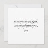 Beste Mama Personalisiert 4 FotoCollage Karte (Rückseite)