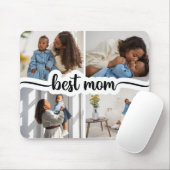 Beste Mama Personalisiert 4 FotoCollage Mousepad (Mit Mouse)