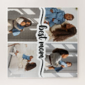 Beste Mama Personalisiert 4 FotoCollage Puzzle (Horizontal)