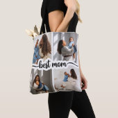 Beste Mama Personalisiert 4 FotoCollage Tasche (Von Nahem)