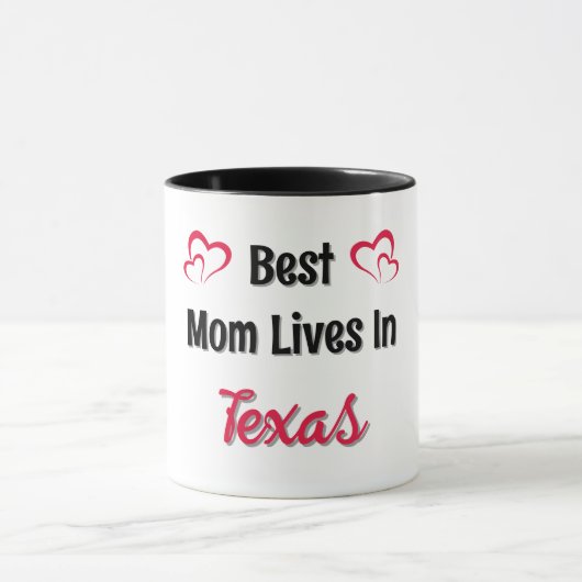 Beste Mama personalisiert Tasse (Zentrum)