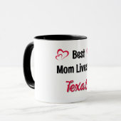 Beste Mama personalisiert Tasse (Vorderseite Links)