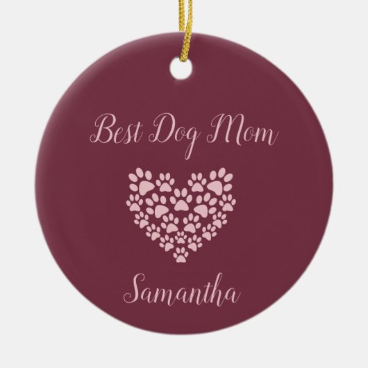 Beste Mama Personalisierte Ornamente (Vorne)