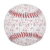 Beste Mama Pinguin Weihnachtsmuster Baseball (Rückseite)