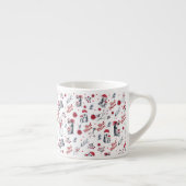 Beste Mama Pinguin Weihnachtsmuster Espressotasse (Rechts)
