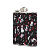 Beste Mama Pinguin Weihnachtsmuster Flachmann (Links)