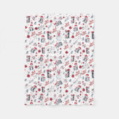 Beste Mama Pinguin Weihnachtsmuster Fleecedecke (Vorderseite)