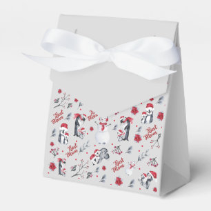 Beste Mama Pinguin Weihnachtsmuster Geschenkschachtel