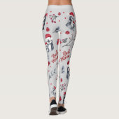 Beste Mama Pinguin Weihnachtsmuster Leggings (Rückseite)