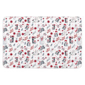 Beste Mama Pinguin Weihnachtsmuster Magnet (Horizontal)