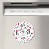 Beste Mama Pinguin Weihnachtsmuster Magnet (In Situ (Geschirrspüler))