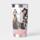 Beste Mama Pink Fotocollage Thermobecher (Rechts)