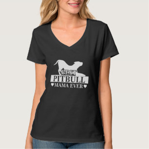 Beste Mama Pitbull je Hunde Mama Muttertagskostüm T-Shirt