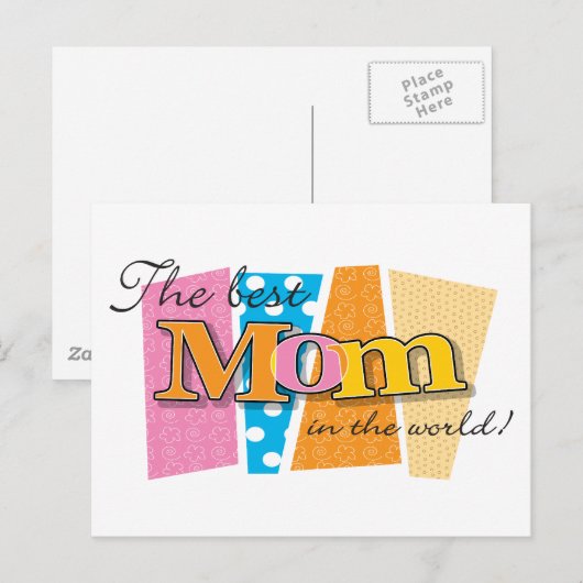 Beste Mama Postkarte (Vorne/Hinten)