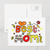 Beste Mama Postkarte (Vorne/Hinten)