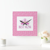 Beste Mama Quadratische Wanduhr (Zuhause)