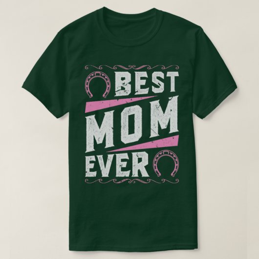 Beste Mama Reiten T-Shirt (Design vorne)