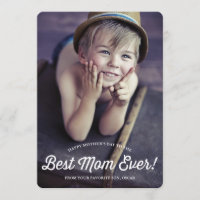 Beste Mama | Retro Calligraphy Mother's Day Card