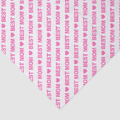 Beste Mama Rosa auf Weißzettel Seidenpapier (Ausschnitt)