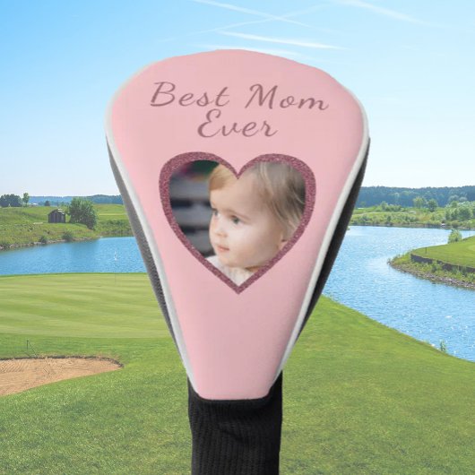 Beste Mama Rosa Herz Custom Kids Foto Golf Headcover