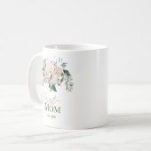 Beste Mama Rosa Wasserfarben Kaffeetasse (Vorderseite Links)