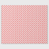 Beste Mama Rot auf weißem Umschlagpapier Geschenkpapier (Flach)