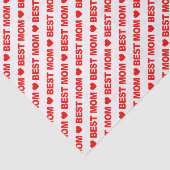 Beste Mama Rot auf Weißfleischpapier Seidenpapier (Ausschnitt)