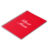 Beste Mama Rot-Weiß-Klassik niedlich Notizblock (Linke Seite)