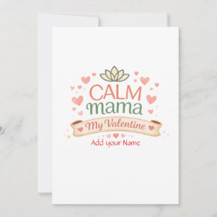 Beste Mama Ruhige Mama Valentinsherzen Magnet Feiertagskarte