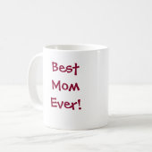 Beste Mama/schlechteste Mama-Tasse Kaffeetasse (Vorderseite Links)
