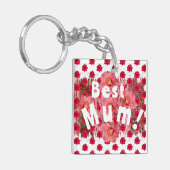 Beste Mama! Schlüsselanhänger (Vorderseite links)