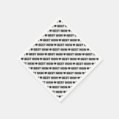 Beste Mama Schwarz auf Weißbuch Napkin Serviette (Ecke)
