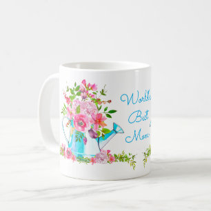 Beste Mama Sehr schön Rosa Blütenbraun Kaffeetasse
