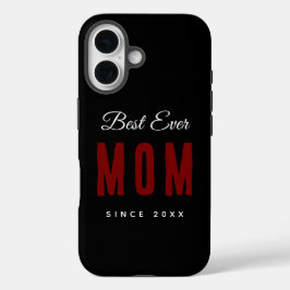 Beste Mama seit 20XX Moderne, einfache Preppy iPhone 16 Hülle