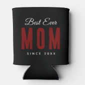 Beste Mama seit 20XX Moderne, einfache Preppy Dosenkühler (Rückseite)