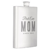 Beste Mama seit 20XX Moderne, einfache Preppy Flachmann (Rechts)