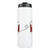 Beste Mama seit 20XX Moderne, einfache Preppy Thermosbecher (Vorderseite)