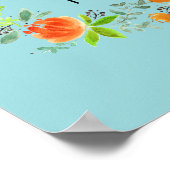 Beste Mama Seit dem Blumenstrauß-Zeichen Poster (Ecke)